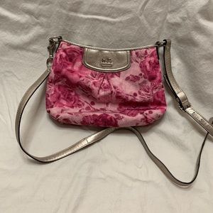 Coach Pink flower bag